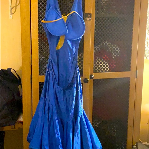 COPY - Blue Latin ballroom dress - Picture 2 of 2